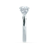 Round Three Stone Lab Grown Diamond Engagement Ring