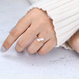0.78 TCW Pear Toi Et Moi Lab-Grown Diamond Engagement Ring