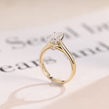 Stunning 1.0 - 2.0 CT Marquise Moissanite Engagement Ring Solitaire Style 7