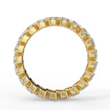 Full Eternity Wedding Band Featuring 3.15 TCW Marquise Moissanite 4