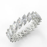 Full Eternity Wedding Band Featuring 3.15 TCW Marquise Moissanite 1