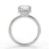 Hidden Halo Engagement Ring Featuring 2.15 CT Cushion Moissanite 5