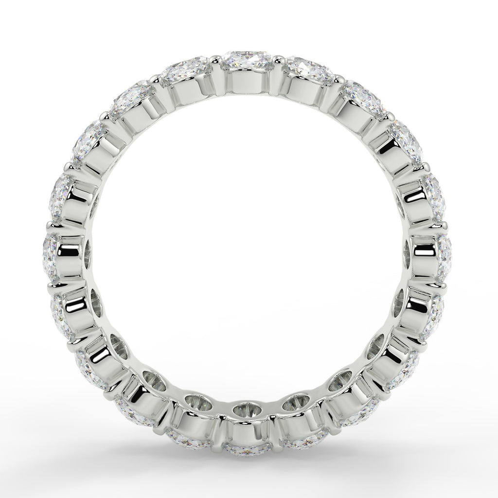 Full Eternity Wedding Band Featuring 4.60 TCW Oval Moissanite 2