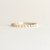 Half Eternity Wedding Band Featuring 0.38 TCW Round Moissanite 1