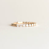 Half Eternity Wedding Band Featuring 0.38 TCW Round Moissanite 3