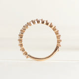 Half Eternity Wedding Band Featuring 0.38 TCW Round Moissanite 5