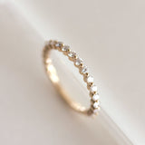 Half Eternity Wedding Band Featuring 0.38 TCW Round Moissanite 6
