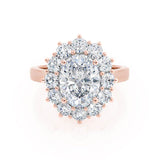 Oval Halo Lab Grown Diamond Engagement Ring
