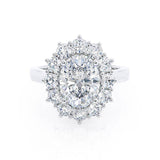 Oval Halo Lab Grown Diamond Engagement Ring