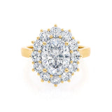 Oval Halo Lab Grown Diamond Engagement Ring