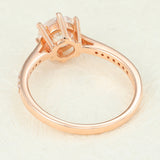Round Pave Lab-Grown Diamond Engagement Ring