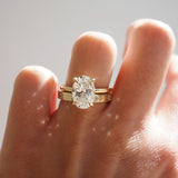 Flush Setting Wedding Band Featuring 0.12 TCW Round Moissanite 2