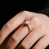 Stunning 1.0 - 2.0 CT Marquise Moissanite Engagement Ring with Solitaire Design 6