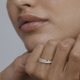 Half Eternity Wedding Band Featuring 0.6 TCW Round Moissanite 3