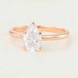 Pear Solitaire Lab-Grown Diamond Engagement Ring