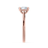 Round Solitaire Lab Grown Diamond Engagement Ring