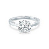 Round Solitaire Lab Grown Diamond Engagement Ring