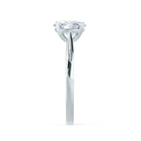 Round Solitaire Lab Grown Diamond Engagement Ring