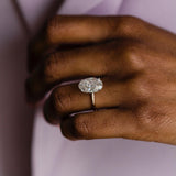 Oval Hidden Halo Lab Grown Diamond Engagement Ring
