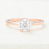 Round Solitaire Lab-Grown Diamond Engagement Ring