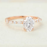 Oval Pave Lab-Grown Diamond Engagement Ring