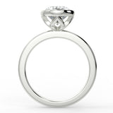 Bezel Setting Engagement Ring Featuring 1.91 CT Oval Moissanite 5