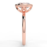 Bezel Setting Engagement Ring Featuring 1.91 CT Oval Moissanite 9