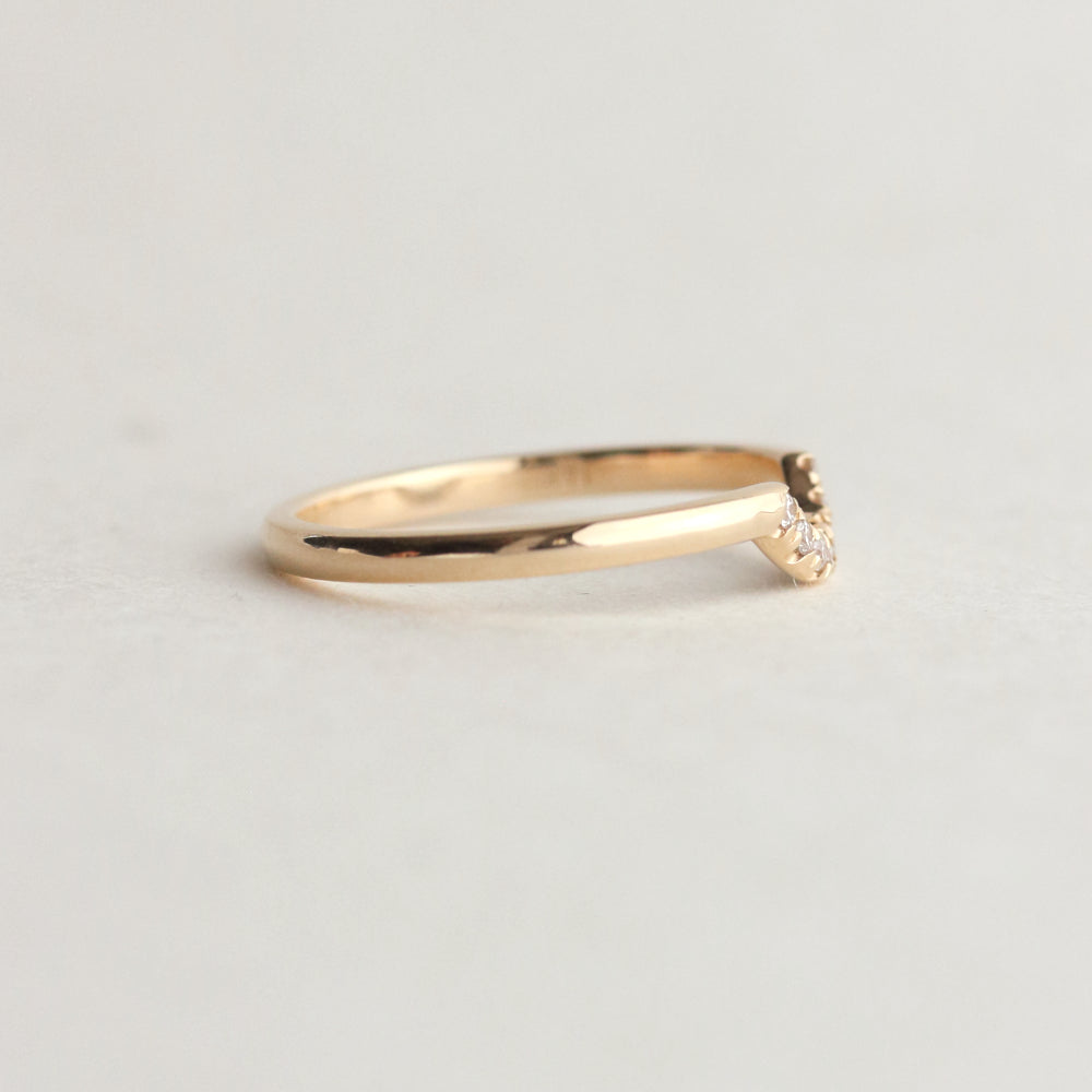 Half Eternity Wedding Band Featuring 0.088 TCW Marquise Moissanite 4