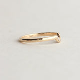 Half Eternity Wedding Band Featuring 0.088 TCW Marquise Moissanite 4