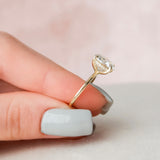 5.0 CT Round Cut Hidden Halo Style Moissanite Engagement Ring 2