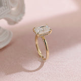 Hidden Halo Engagement Ring Featuring 3.5 CT Oval Moissanite 2