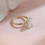 Hidden Halo Engagement Ring Featuring 3.5 CT Oval Moissanite 3