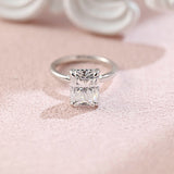 Hidden Halo Engagement Ring Featuring 3.5 CT Oval Moissanite 1