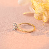 Hidden Halo Engagement Ring Featuring 1.0 CT Cushion Moissanite 4