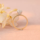 Hidden Halo Engagement Ring Featuring 1.0 CT Cushion Moissanite 3