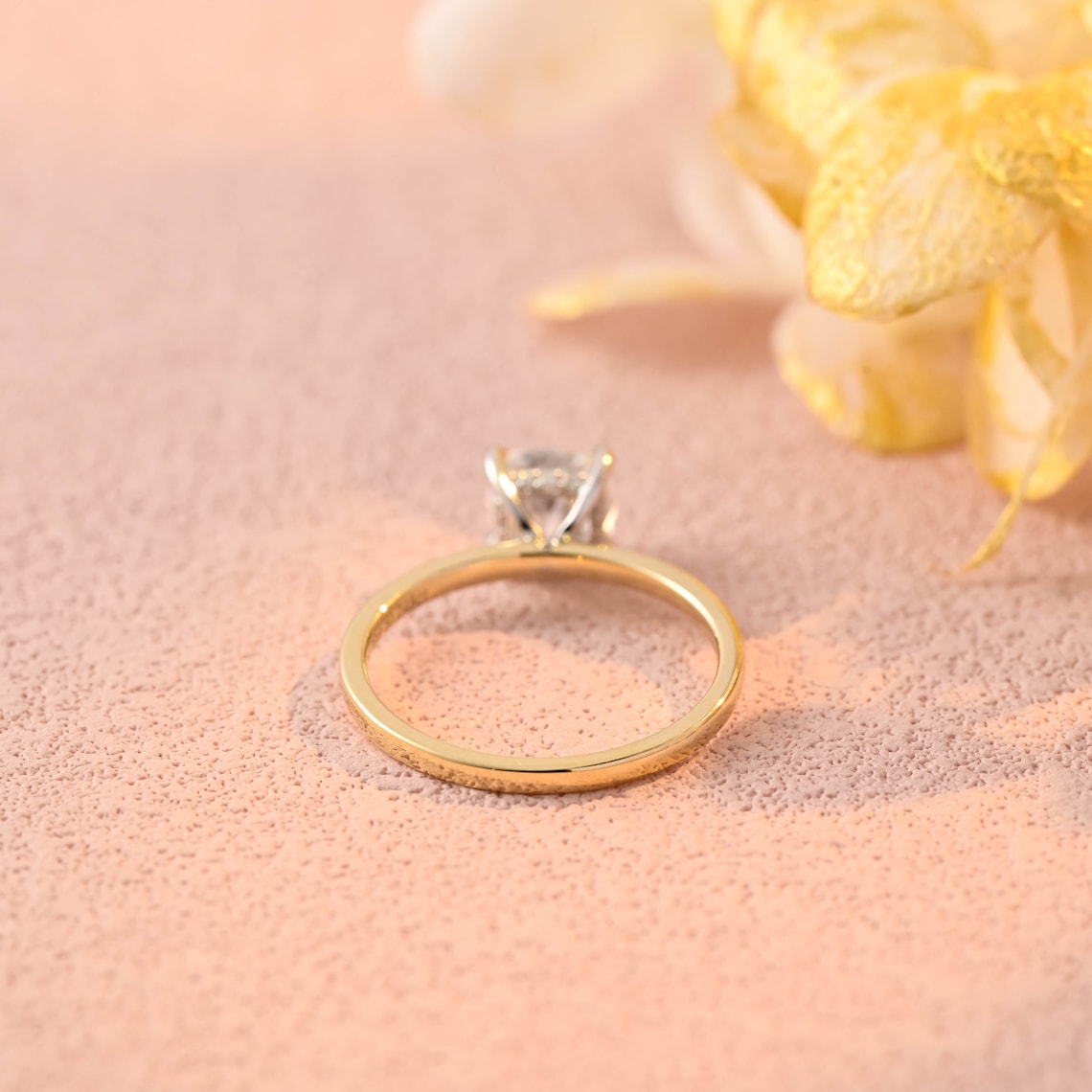 Hidden Halo Engagement Ring Featuring 1.0 CT Cushion Moissanite 5