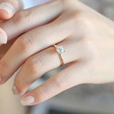 Hidden Halo Engagement Ring Featuring 1.0 CT Cushion Moissanite 7