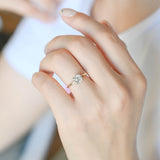 Hidden Halo Engagement Ring Featuring 1.0 CT Cushion Moissanite 8