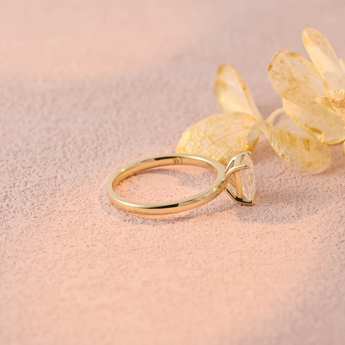 Solitaire Engagement Ring Featuring 1.0 CT Radiant Moissanite 9