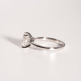 2.0 CT Oval Moissanite Solitaire Engagement Ring - farrellouise