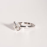 2.0 CT Oval Moissanite Solitaire Engagement Ring - farrellouise