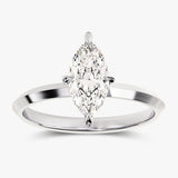 Solitaire Engagement Ring Featuring 1.50 CT Marquise Moissanite 1