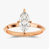 Solitaire Engagement Ring Featuring 1.50 CT Marquise Moissanite 4