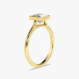 Solitaire Engagement Ring Featuring 1.0 CT Princess Moissanite 3