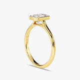 Solitaire Engagement Ring Featuring 1.50 CT Emerald Moissanite 4