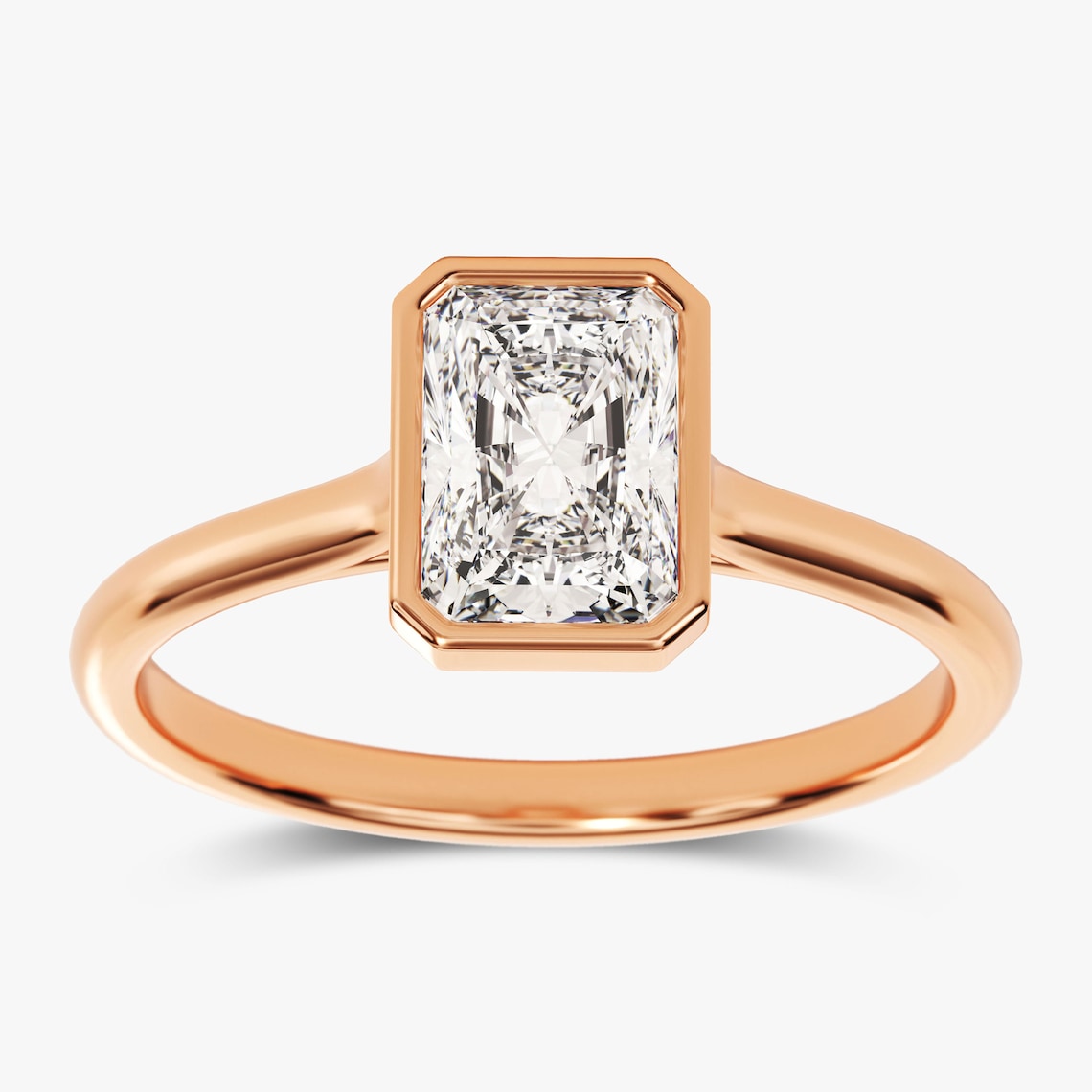 Solitaire Engagement Ring Featuring 1.50 CT Radiant Moissanite 4