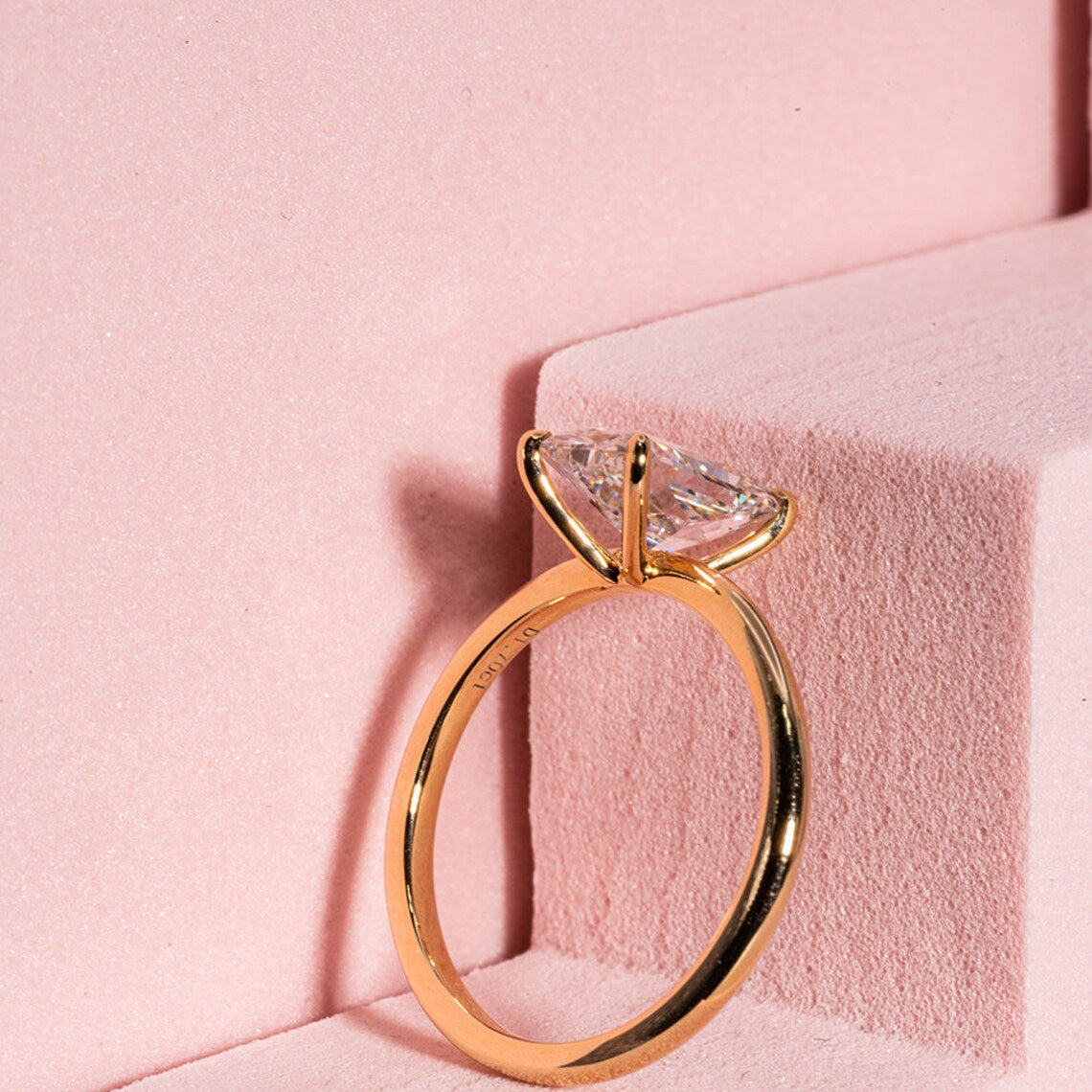 Solitaire Engagement Ring Featuring 1.70 CT Radiant Moissanite 4