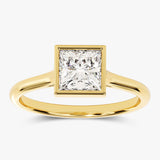 Solitaire Engagement Ring Featuring 1.0 CT Princess Moissanite 2