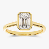 Solitaire Engagement Ring Featuring 1.50 CT Emerald Moissanite 3