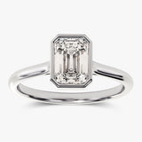 Solitaire Engagement Ring Featuring 1.50 CT Emerald Moissanite 1